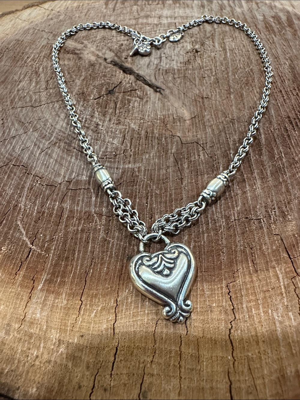 Brighton Silver Heart Pendant Necklace - Silver
